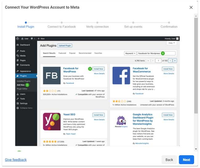 Connect Your WordPress Account to Meta