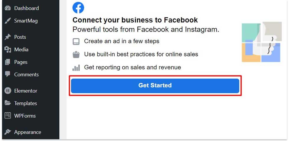 Connect your business to Facebook