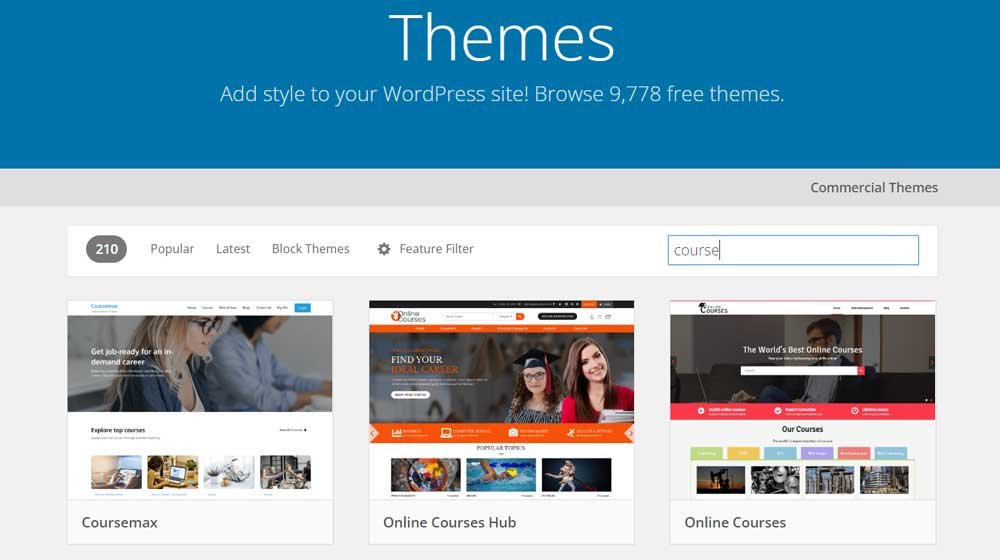 wordpress theme repository
