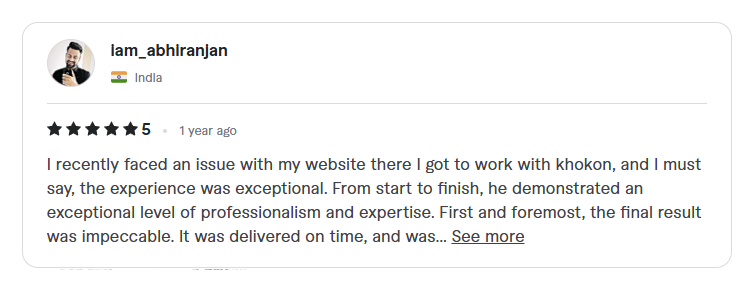 Client Abhiranjan Review