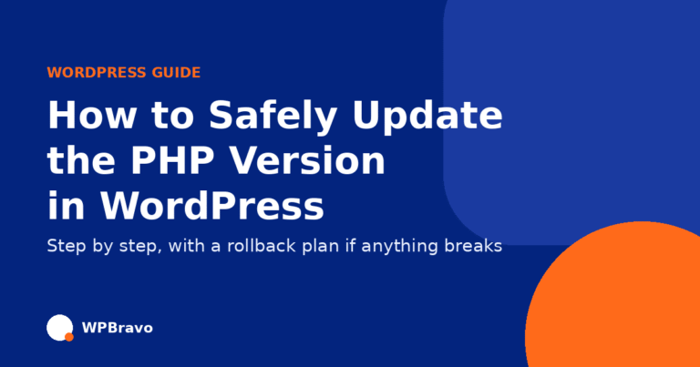 How to Safely Update PHP Version in WordPress (A Quick Guide)